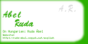 abel ruda business card